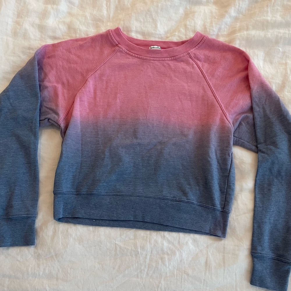 Splendid Pink and Blue Crewneck
